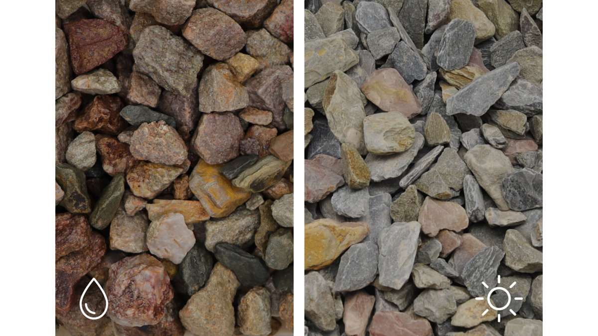 GRAUWACKE MULTICOLOR 08/16 SPLITT - 25 KG